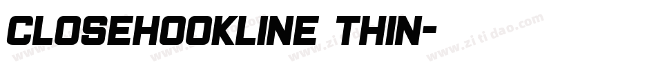 closeHookline Thin字体转换